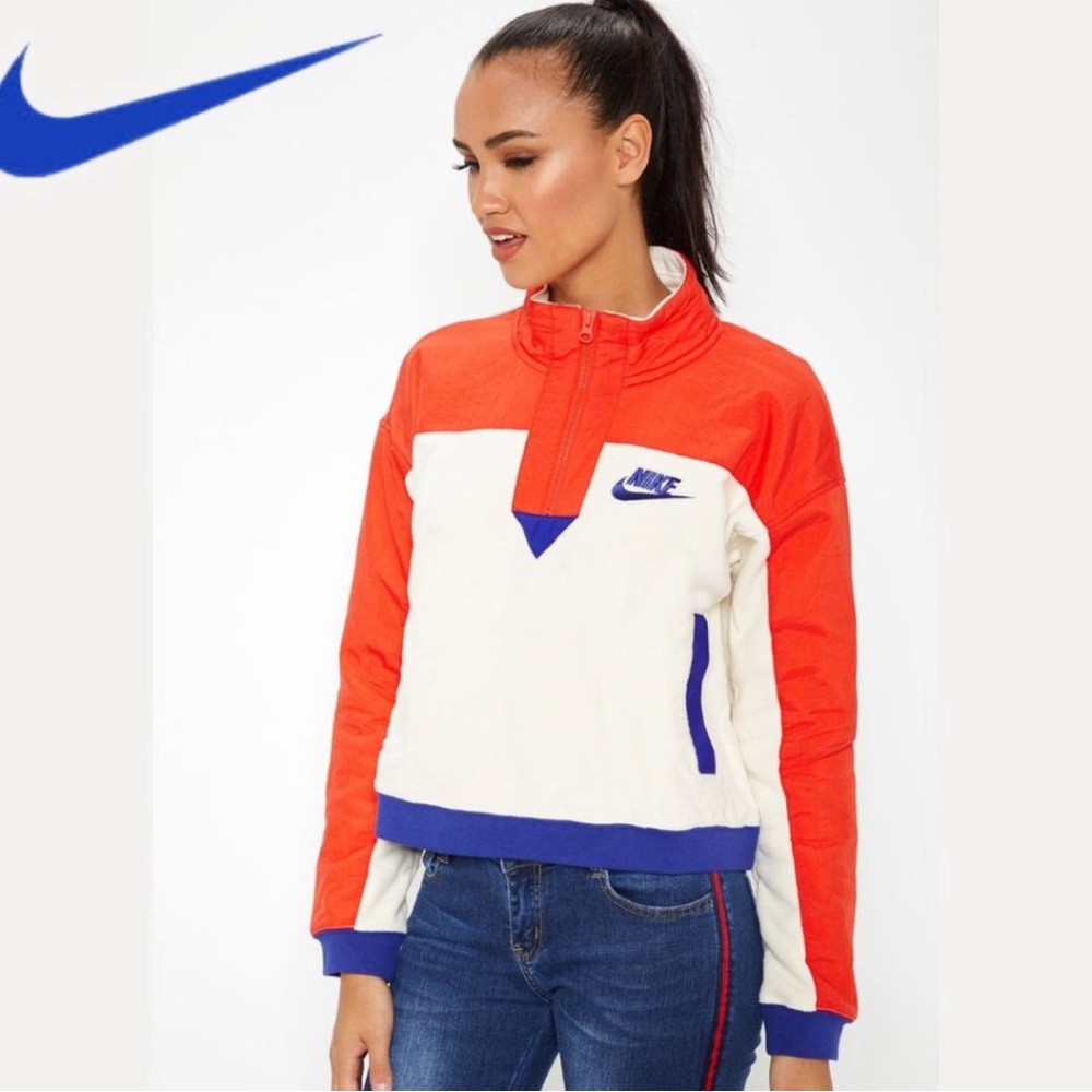 Vintage Retro Nike quarter zip up sweater